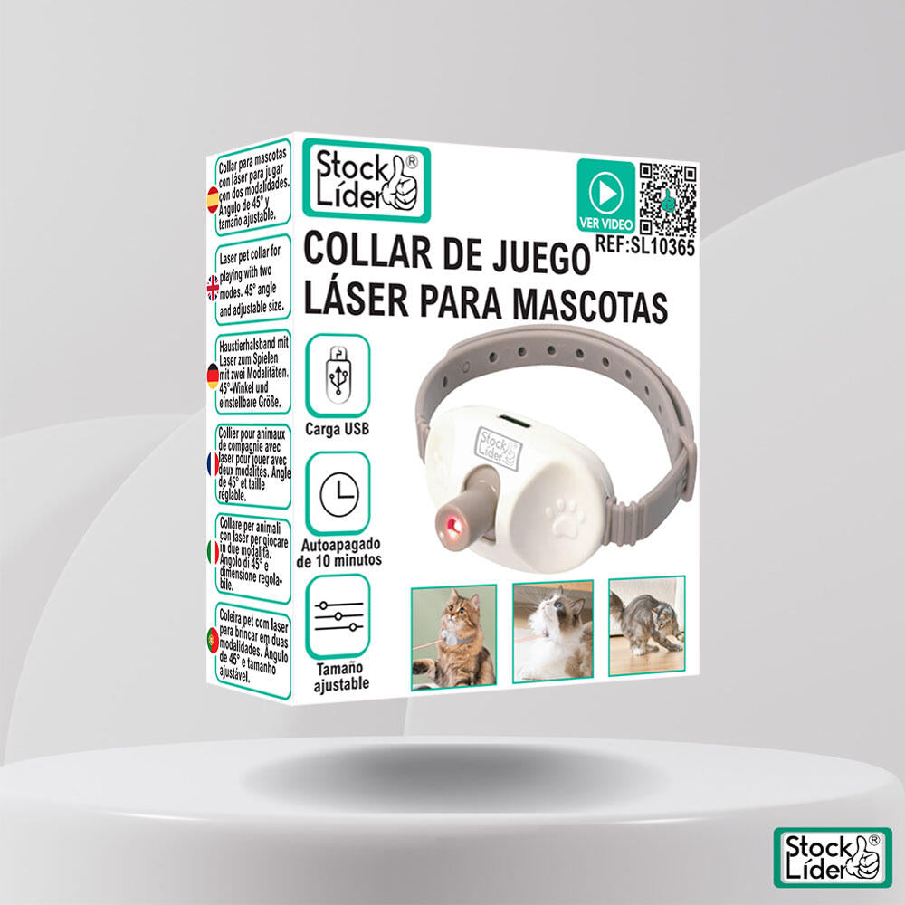 Collar de juego láser para mascotas